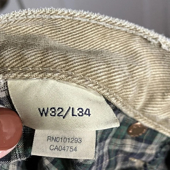 Vintage Gant Distressed  Patched Tan Jeans - Picture 7 of 10